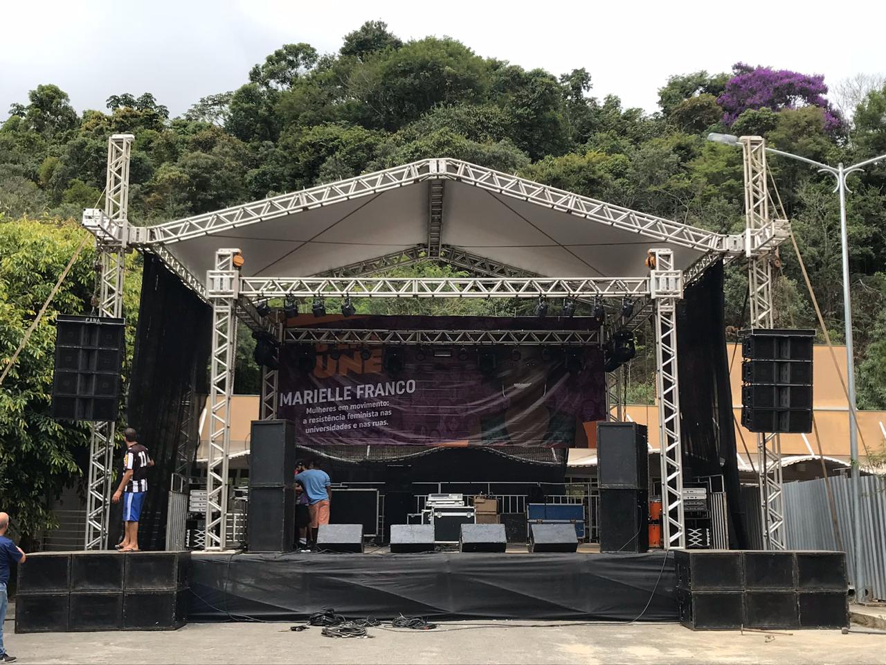 Palco montado